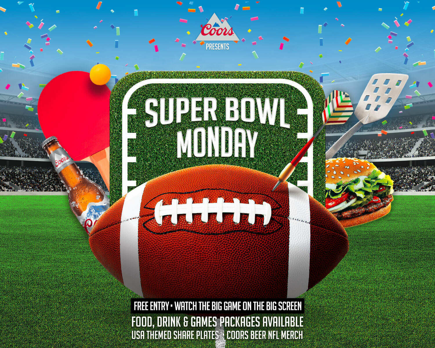 Super Bowl Watch Party (FREE ENTRY)